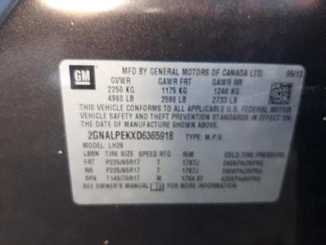 Photo 12 VIN: 2GNALPEKXD6365918 - CHEVROLET EQUINOX LT 