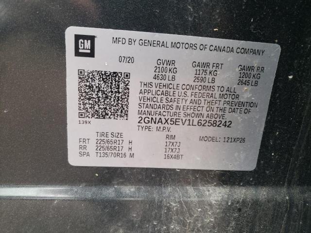 Photo 9 VIN: 2GNAX5EV1L6258242 - CHEVROLET EQUINOX 