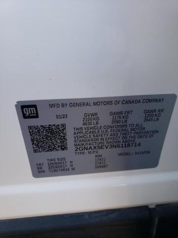 Photo 12 VIN: 2GNAX5EV3N6118714 - CHEVROLET EQUINOX 