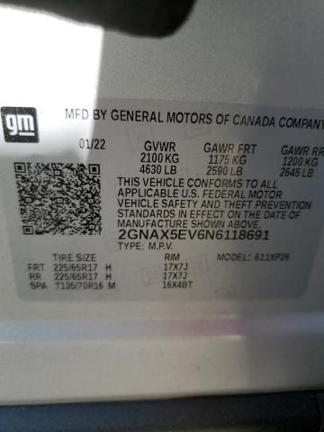 Photo 13 VIN: 2GNAX5EV6N6118691 - CHEVROLET EQUINOX LS 