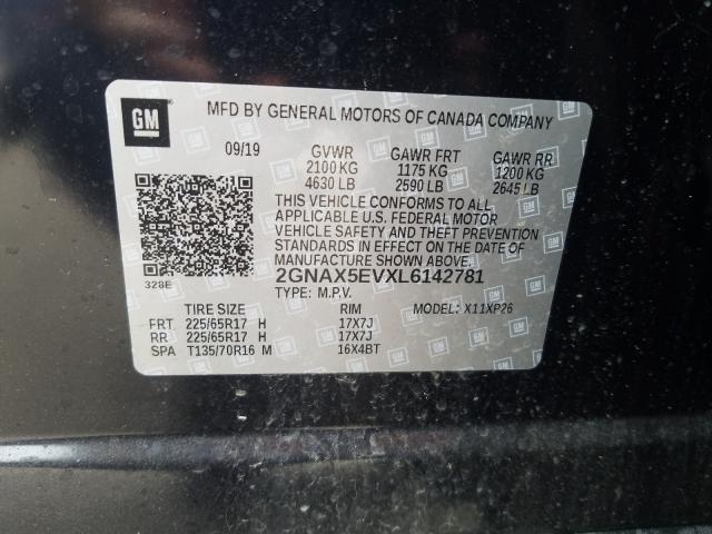 Photo 9 VIN: 2GNAX5EVXL6142781 - CHEVROLET EQUINOX 