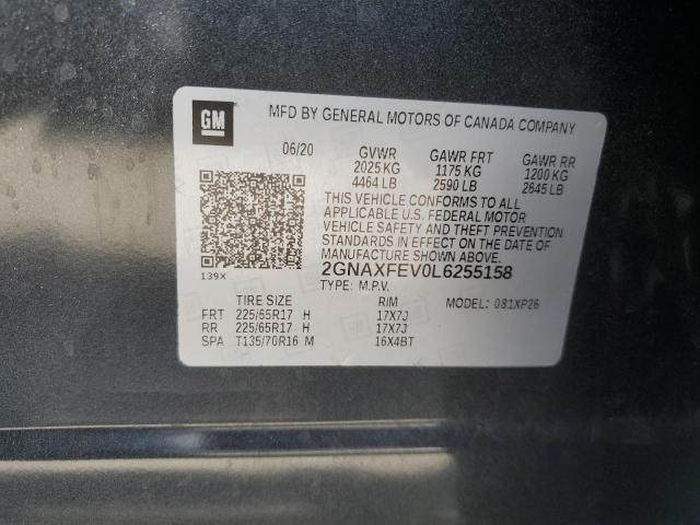 Photo 12 VIN: 2GNAXFEV0L6255158 - CHEVROLET EQUINOX 