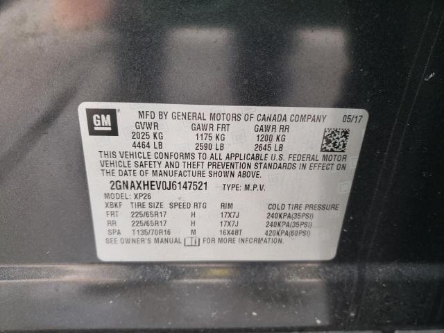 Photo 11 VIN: 2GNAXHEV0J6147521 - CHEVROLET EQUINOX LS 