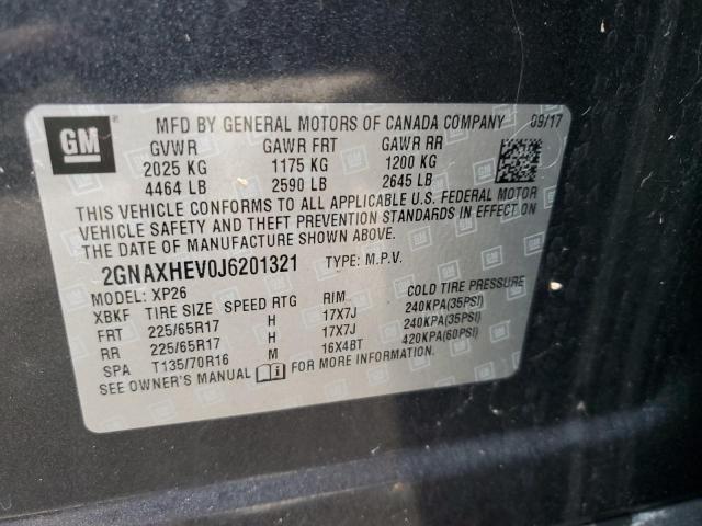 Photo 12 VIN: 2GNAXHEV0J6201321 - CHEVROLET EQUINOX 