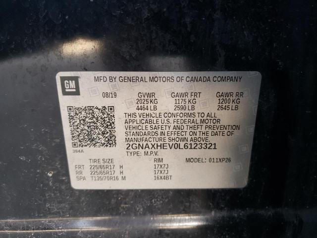 Photo 12 VIN: 2GNAXHEV0L6123321 - CHEVROLET EQUINOX 