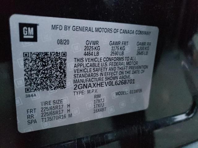 Photo 9 VIN: 2GNAXHEV0L6268701 - CHEVROLET EQUINOX LS 