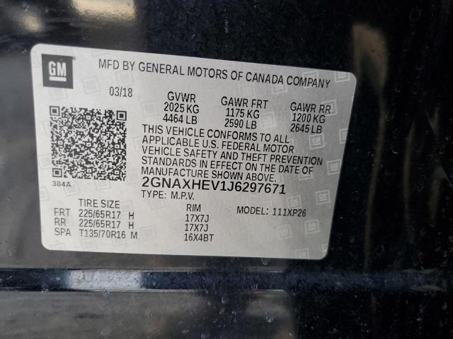 Photo 12 VIN: 2GNAXHEV1J6297671 - CHEVROLET EQUINOX 