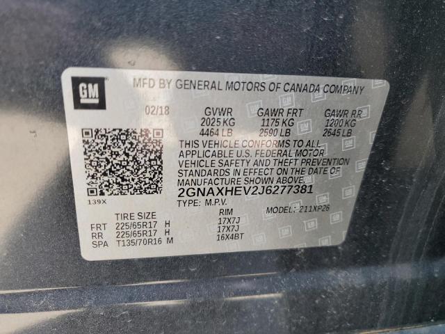 Photo 12 VIN: 2GNAXHEV2J6277381 - CHEVROLET EQUINOX 