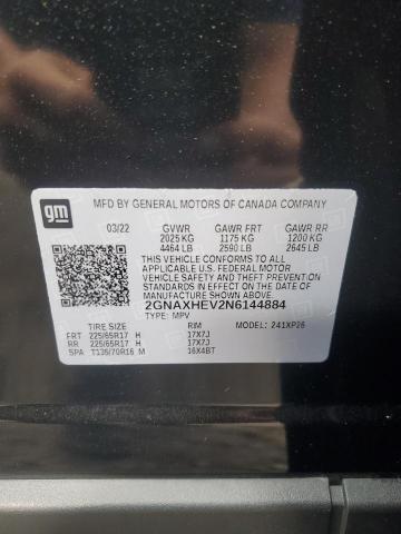 Photo 11 VIN: 2GNAXHEV2N6144884 - CHEVROLET EQUINOX LS 