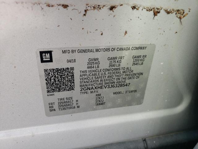 Photo 12 VIN: 2GNAXHEV3J6328547 - CHEVROLET EQUINOX LS 