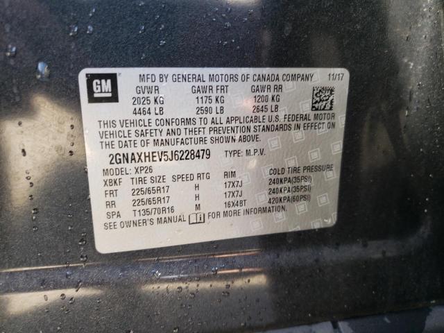 Photo 12 VIN: 2GNAXHEV5J6228479 - CHEVROLET EQUINOX LS 