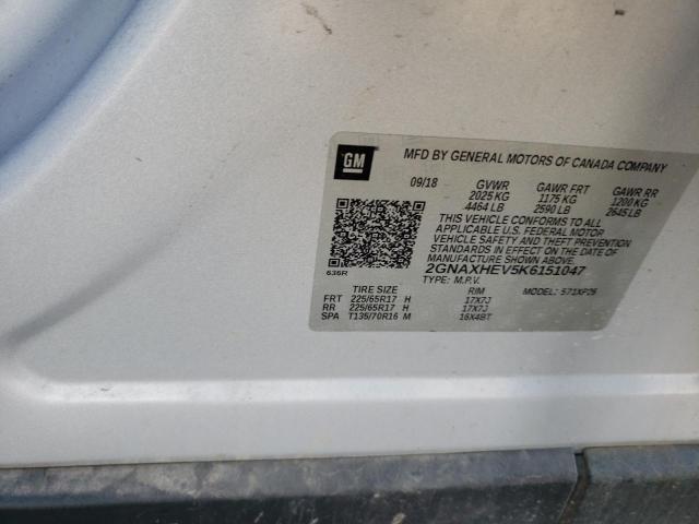 Photo 9 VIN: 2GNAXHEV5K6151047 - CHEVROLET EQUINOX LS 