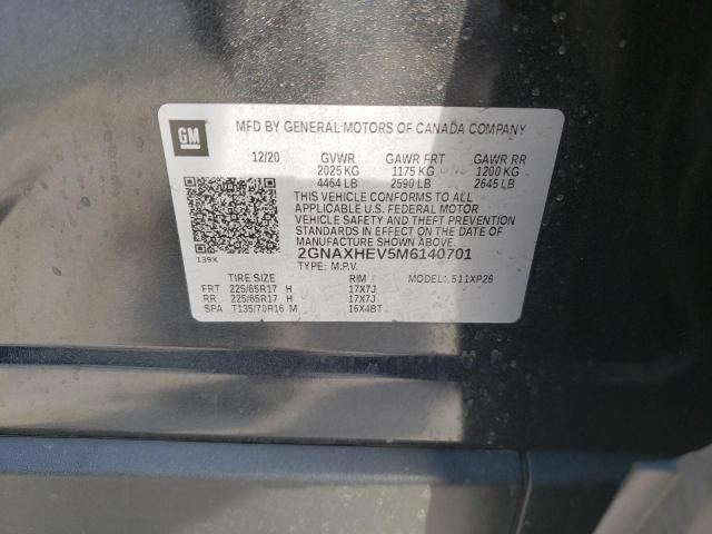 Photo 12 VIN: 2GNAXHEV5M6140701 - CHEVROLET EQUINOX LS 