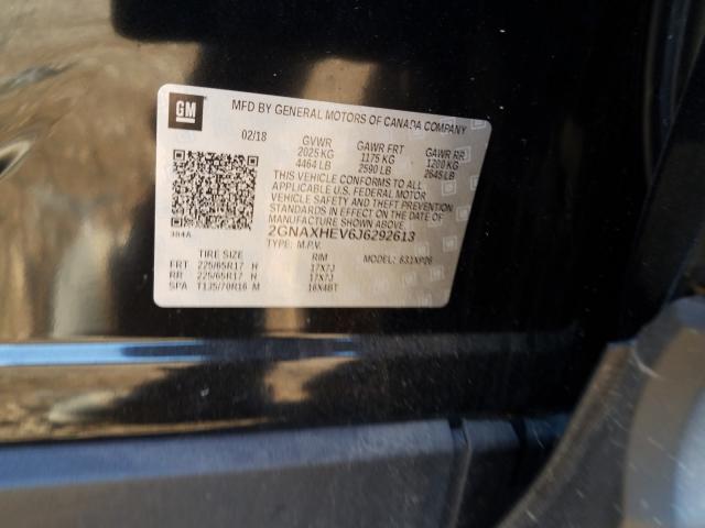 Photo 9 VIN: 2GNAXHEV6J6292613 - CHEVROLET EQUINOX LS 