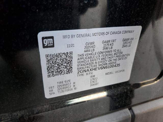 Photo 12 VIN: 2GNAXHEV6N6100435 - CHEVROLET EQUINOX LS 