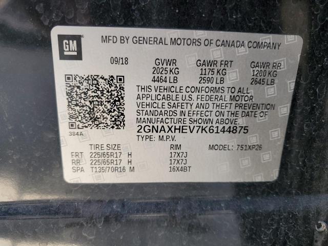 Photo 12 VIN: 2GNAXHEV7K6144875 - CHEVROLET EQUINOX LS 