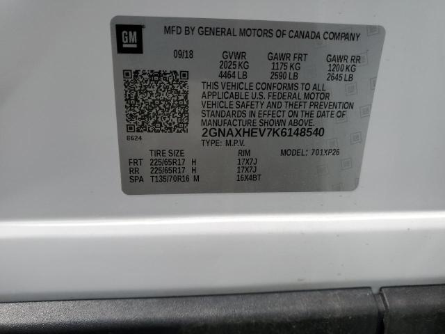 Photo 12 VIN: 2GNAXHEV7K6148540 - CHEVROLET EQUINOX LS 