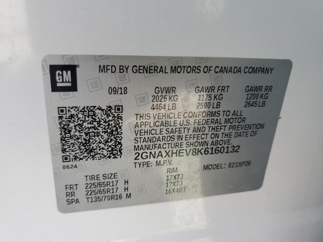 Photo 12 VIN: 2GNAXHEV8K6160132 - CHEVROLET EQUINOX LS 