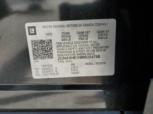 Photo 9 VIN: 2GNAXHEV8M6154768 - CHEVROLET EQUINOX LS 