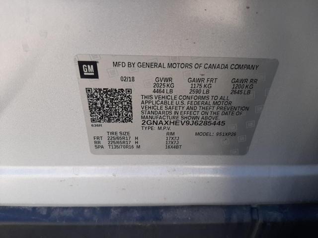 Photo 12 VIN: 2GNAXHEV9J6285445 - CHEVROLET EQUINOX LS 