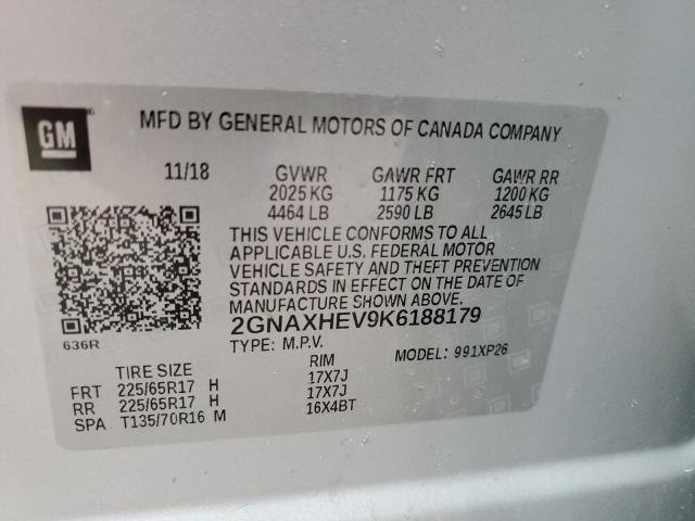 Photo 12 VIN: 2GNAXHEV9K6188179 - CHEVROLET EQUINOX LS 