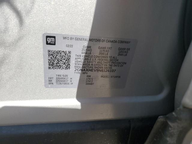 Photo 11 VIN: 2GNAXHEV9N6126107 - CHEVROLET EQUINOX 