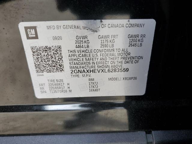 Photo 12 VIN: 2GNAXHEVXL6283559 - CHEVROLET EQUINOX LS 