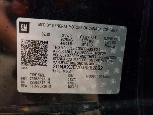 Photo 12 VIN: 2GNAXJEV0J6282862 - CHEVROLET EQUINOX 