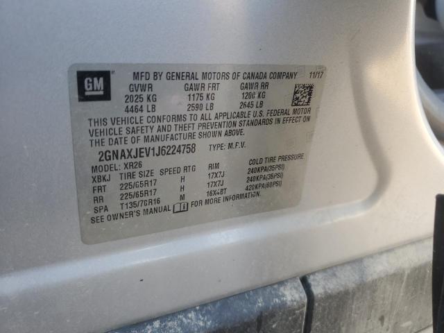 Photo 11 VIN: 2GNAXJEV1J6224758 - CHEVROLET EQUINOX LT 