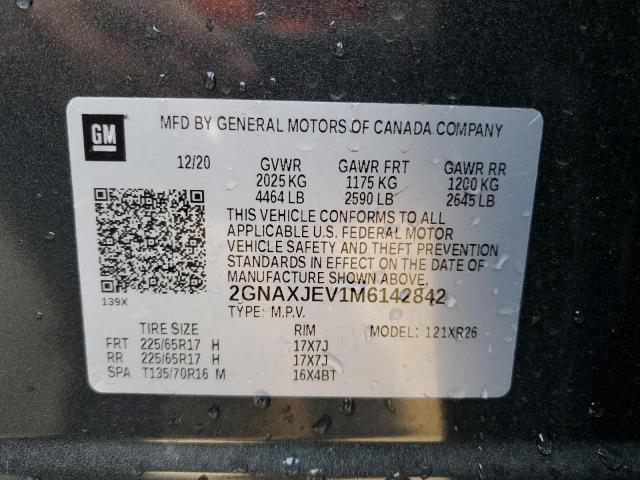 Photo 12 VIN: 2GNAXJEV1M6142842 - CHEVROLET EQUINOX 