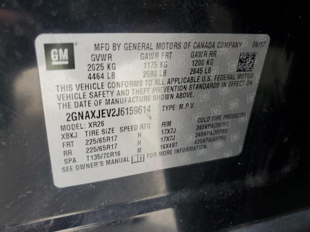 Photo 11 VIN: 2GNAXJEV2J6159614 - CHEVROLET EQUINOX LT 