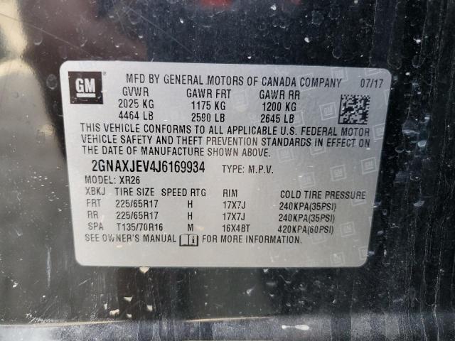 Photo 11 VIN: 2GNAXJEV4J6169934 - CHEVROLET EQUINOX LT 