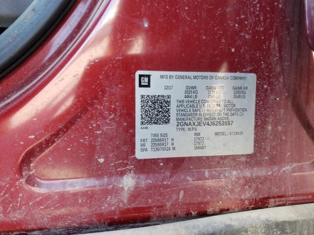 Photo 11 VIN: 2GNAXJEV4J6253557 - CHEVROLET EQUINOX LT 