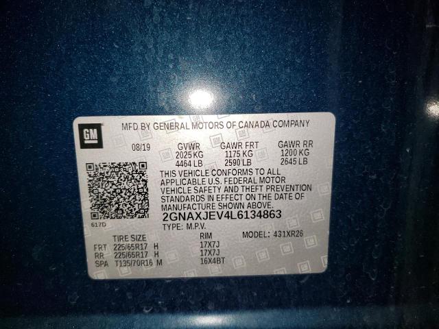 Photo 12 VIN: 2GNAXJEV4L6134863 - CHEVROLET EQUINOX 