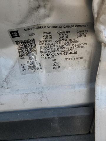 Photo 12 VIN: 2GNAXJEV5L6154636 - CHEVROLET EQUINOX LT 