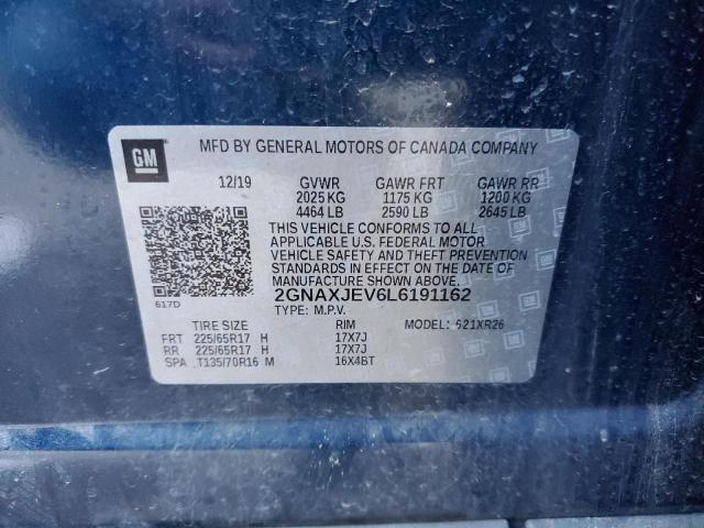 Photo 12 VIN: 2GNAXJEV6L6191162 - CHEVROLET EQUINOX LT 