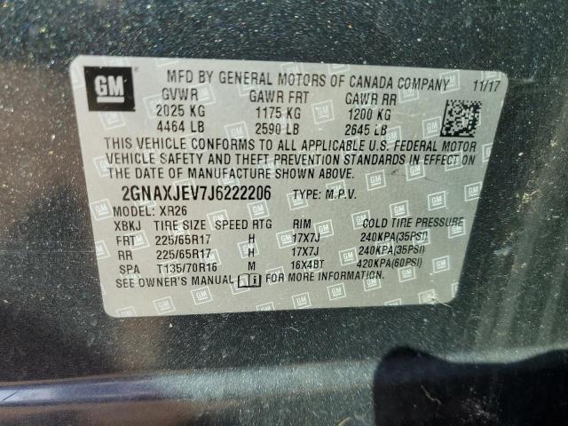 Photo 12 VIN: 2GNAXJEV7J6222206 - CHEVROLET EQUINOX LT 