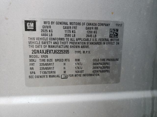 Photo 12 VIN: 2GNAXJEV7J6225395 - CHEVROLET EQUINOX 