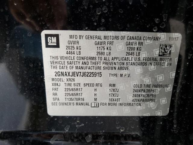 Photo 12 VIN: 2GNAXJEV7J6225915 - CHEVROLET EQUINOX LT 