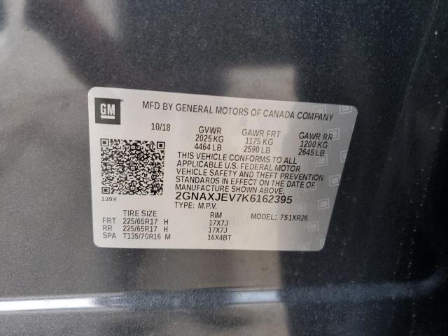 Photo 12 VIN: 2GNAXJEV7K6162395 - CHEVROLET EQUINOX LT 