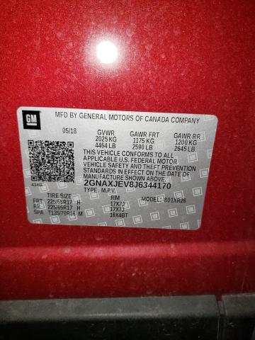 Photo 12 VIN: 2GNAXJEV8J6344170 - CHEVROLET EQUINOX LT 