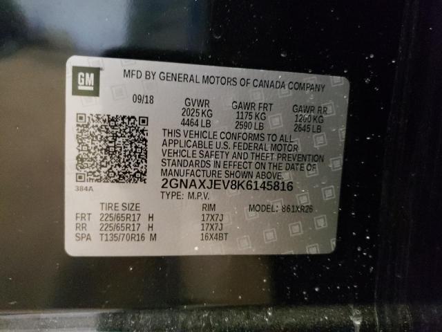 Photo 12 VIN: 2GNAXJEV8K6145816 - CHEVROLET EQUINOX 