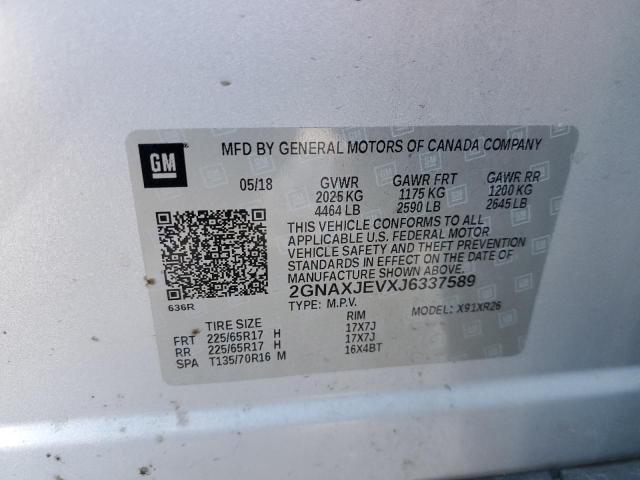 Photo 12 VIN: 2GNAXJEVXJ6337589 - CHEVROLET EQUINOX 