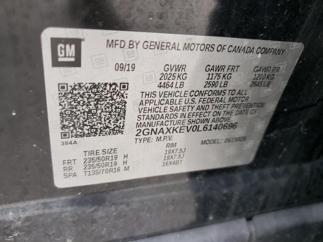 Photo 12 VIN: 2GNAXKEV0L6140696 - CHEVROLET EQUINOX LT 