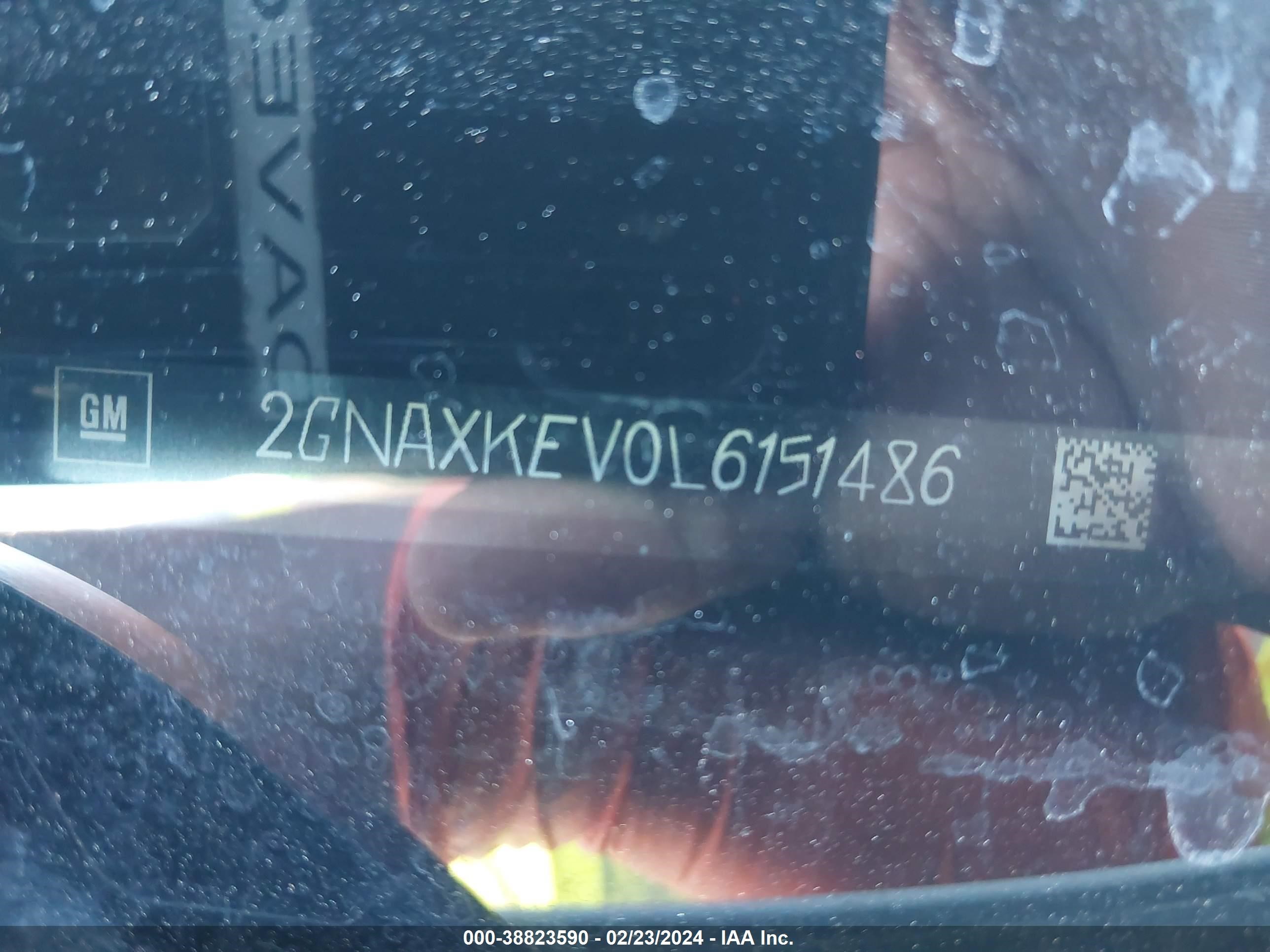 Photo 8 VIN: 2GNAXKEV0L6151486 - CHEVROLET EQUINOX 