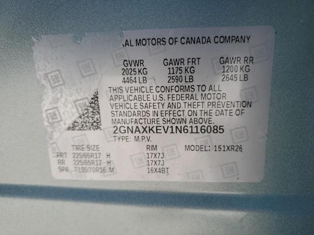 Photo 13 VIN: 2GNAXKEV1N6116085 - CHEVROLET EQUINOX LT 