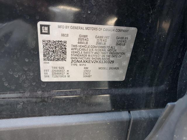 Photo 12 VIN: 2GNAXKEV2K6130329 - CHEVROLET EQUINOX LT 