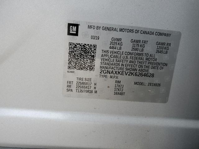 Photo 12 VIN: 2GNAXKEV2K6264628 - CHEVROLET EQUINOX 