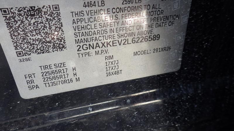 Photo 7 VIN: 2GNAXKEV2L6226589 - CHEVROLET EQUINOX FWD 4C 