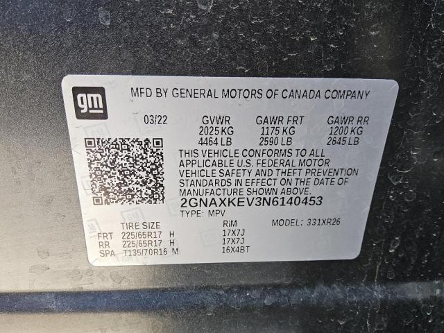 Photo 13 VIN: 2GNAXKEV3N6140453 - CHEVROLET EQUINOX LT 